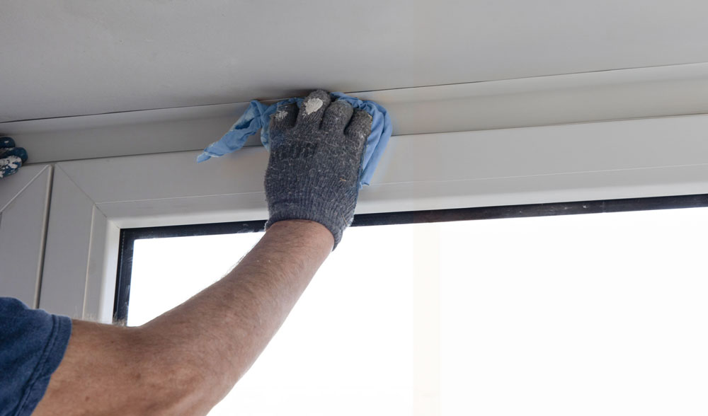 DIY aluminium window painting